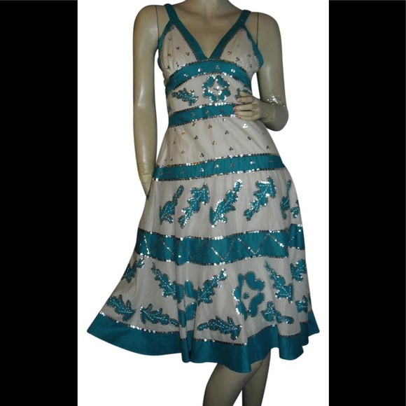 bcbg white sequin dress